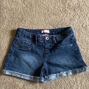 Girls size 12 jean shorts.